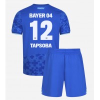 Otroški Nogometni dresi Bayer Leverkusen Edmond Tapsoba #12 Tretji 2025-26 Kratek Rokav (+ Kratke hlače)